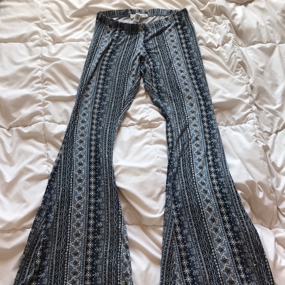 girls bell bottom leggings